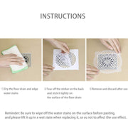 FASOLA 15pcs /Bag Sink Disposable Filter Sewer Mouth Non-woven Floor Drain Sticker, Spec: Small Hole