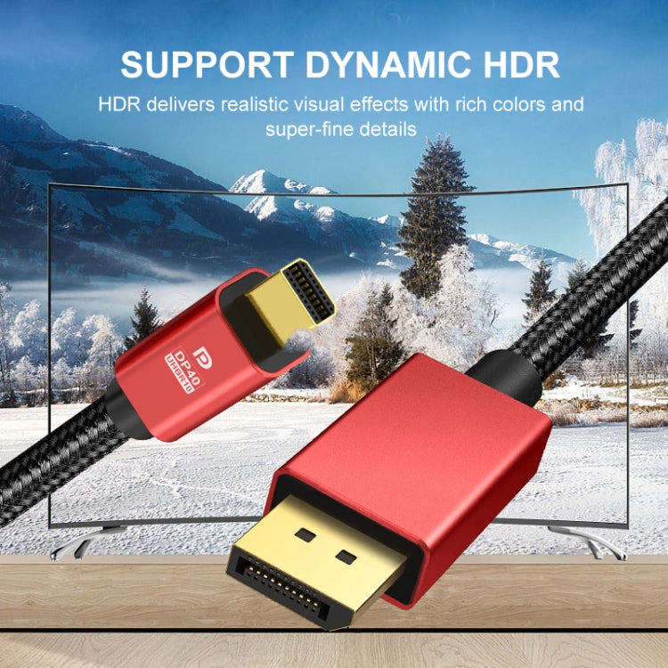 3m Version 2.1 Mini DP To DP Cable Monitor Computer Video Adapter Cable 30AWG OD6.3MM