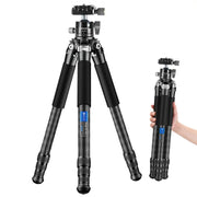 BEXIN RC254 Carbon Fiber Portable Folding Tripod SLR Camera Low Gravity Center Gimbal Photography Bracket