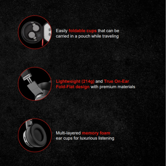 Lenovo  ThinkPad X1 Head-mounted Active Noise Reduction Bluetooth Headphones