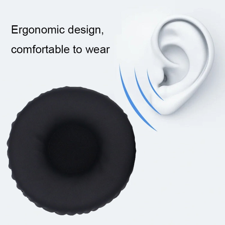 2pcs For Sony WH-XB700 Headphone Sponge Leather Case Earmuff Protective Cover(Navy Blue)