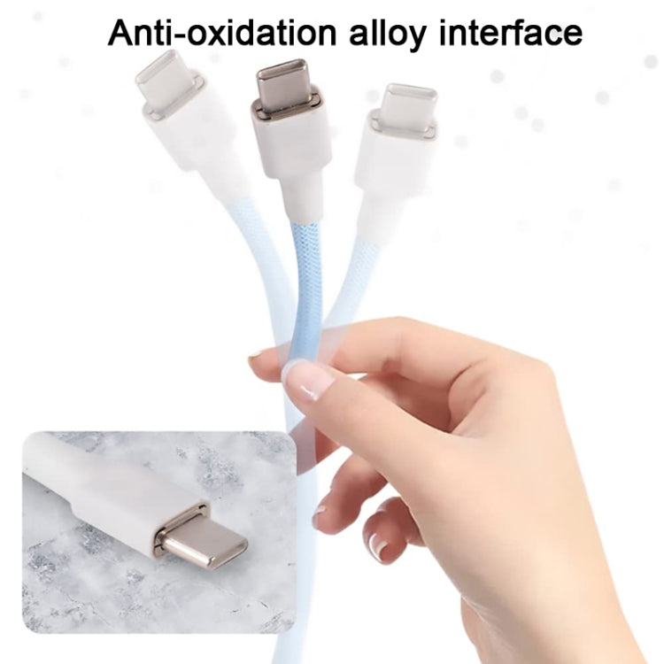 USB-C/Type-C  Mechanical Keyboard Wire Computer Aviation Connector,Cable Length: 3m(White)