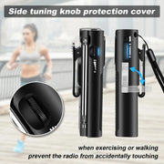 J-180 Portable Pointer FM/AM Two-Band Radios With Carrying Clip, Style: Regular Version(Black)