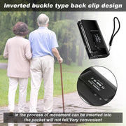 J-180 Portable Pointer FM/AM Two-Band Radios With Carrying Clip, Style: Regular Version(Black)