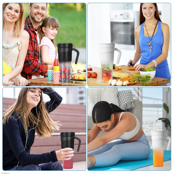 Portable Mini Electrical Extractors USB Charging Multifunctional Juicer(Black)