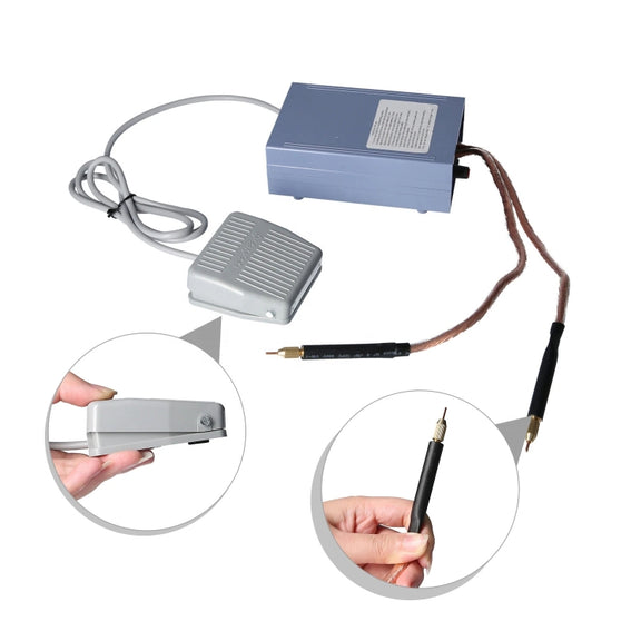 Portable 18650 Battery Spot Welder 5000W High Power Handheld Spot Welding Machine, Style: Footswitch Version EU Plug