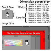 Large Abstract Mouse Pad Gamer Office Computer Desk Mat, Size: 300 x 800 x 2mm(Abstract Fluid 23)