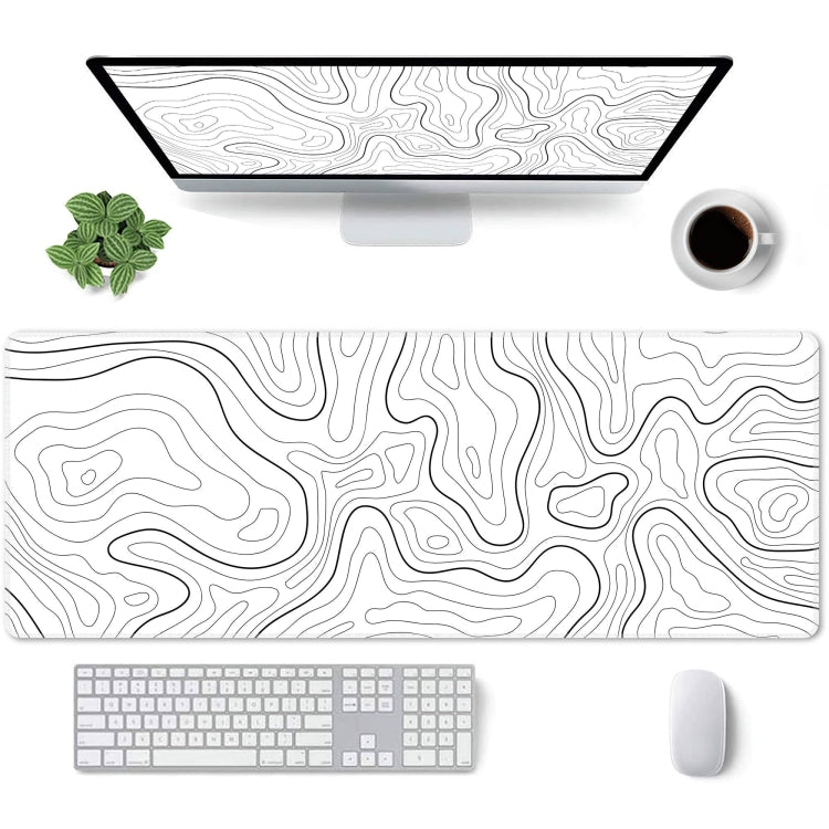 Large Abstract Mouse Pad Gamer Office Computer Desk Mat, Size: 300 x 800 x 2mm(Abstract Fluid 23)