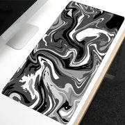 Large Abstract Mouse Pad Gamer Office Computer Desk Mat, Size: 300 x 800 x 2mm(Abstract Fluid 23)
