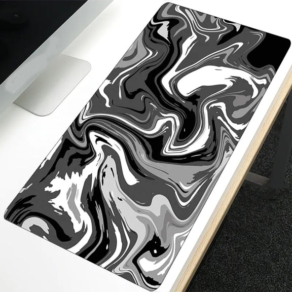 Large Abstract Mouse Pad Gamer Office Computer Desk Mat, Size: 300 x 800 x 2mm(Abstract Fluid 23)