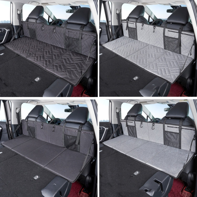 Car Camping Bed Folding Board SUV Rear Row Extension Board For Tesla, Color: Gray Embossed