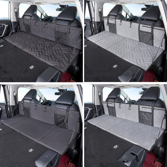 Car Camping Bed Folding Board SUV Rear Row Extension Board For Tesla, Color: Gray Embossed