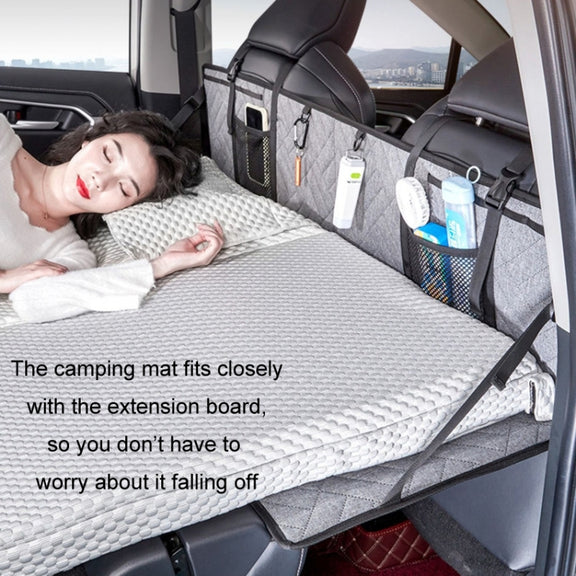 Car Camping Bed Folding Board SUV Rear Row Extension Board For Tesla, Color: Gray Embossed