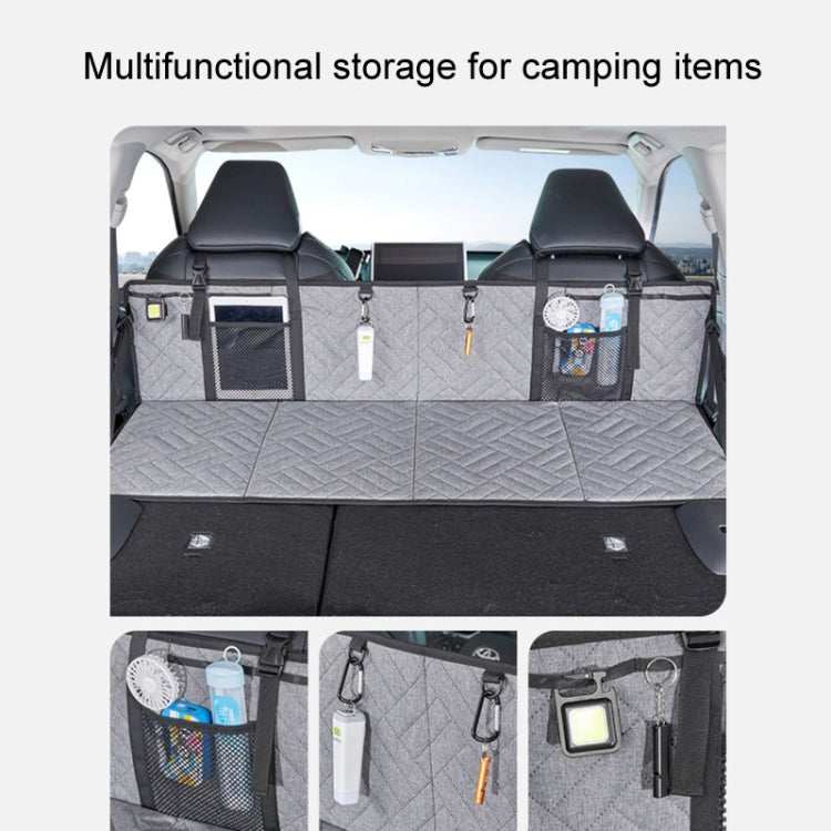 Car Camping Bed Folding Board SUV Rear Row Extension Board For Tesla, Color: Gray Embossed