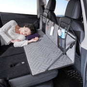 Car Camping Bed Folding Board SUV Rear Row Extension Board For Tesla, Color: Gray Embossed