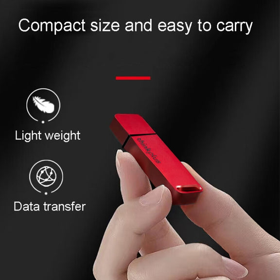 Lenovo Thinkplus TU100 USB3.1 High Speed Flash Drive Mini USB Memory Disk With Metal Plug And Cap, Capacity: 128G(Red)