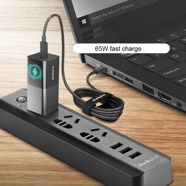 Lenovo Thinkplus YOUNG Lipstick 65W Power Adapter Mobile Phone Tablet PD Fast Charger,CN Plug