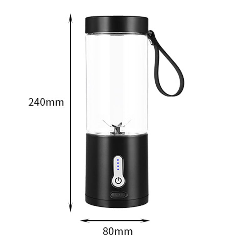 Portable Multifunctional USB Rechargeable Juice Extractor Cup Mini Electrical Juicer(Blue)