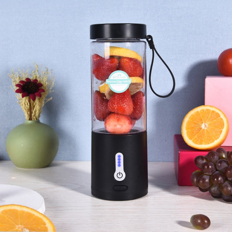 Portable Multifunctional USB Rechargeable Juice Extractor Cup Mini Electrical Juicer(White)