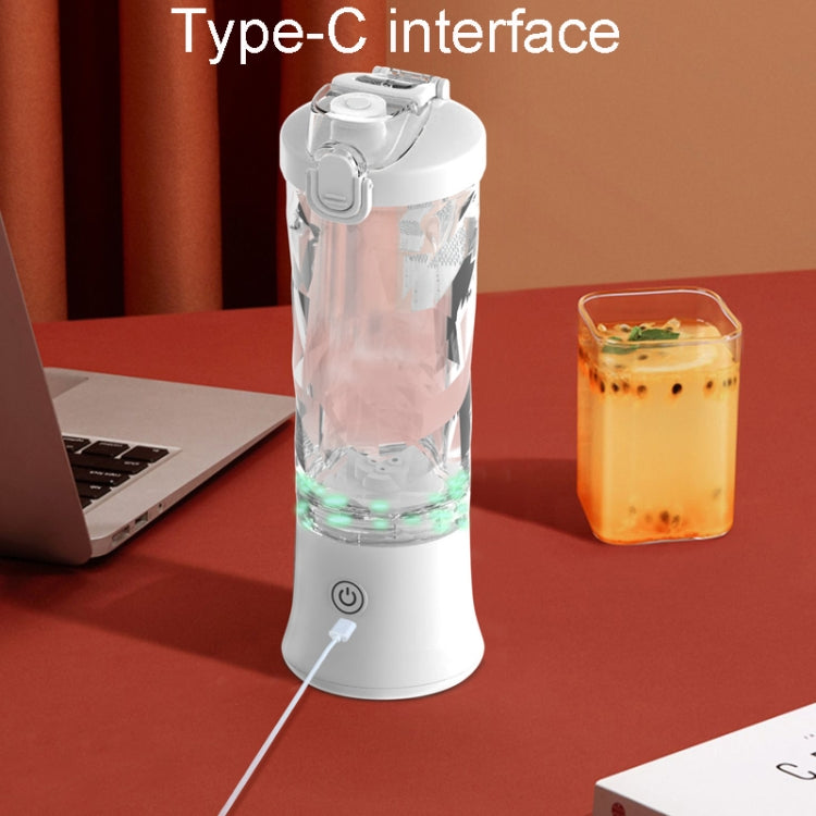 Portable Multifunctional USB Charging Juice Cup Mini Electrical Blender(Pink)