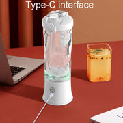 Portable Multifunctional USB Charging Juice Cup Mini Electrical Blender(Black)