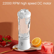 Portable Multifunctional USB Charging Juice Cup Mini Electrical Blender(Black)