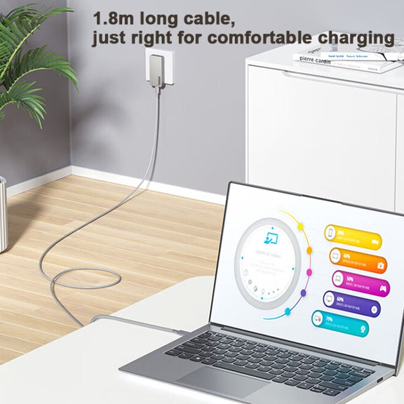 Lenovo ThinkBook Biscuit GaN 65W Power Adapter USB-C/Type-C Fast Charger For Phone Tablet