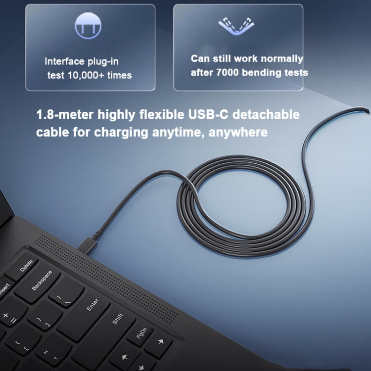 Lenovo Thinkplus 100W GaN Lipstick Power Adapter USB-C/Type-C Fast Charger,CN Plug