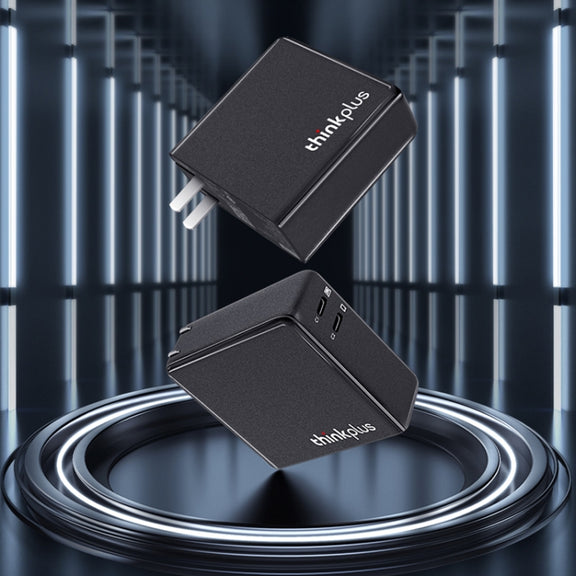 Lenovo Thinkplus 135W GaN Dual USB-C/Type-C Port Power Adapter Fast Charger