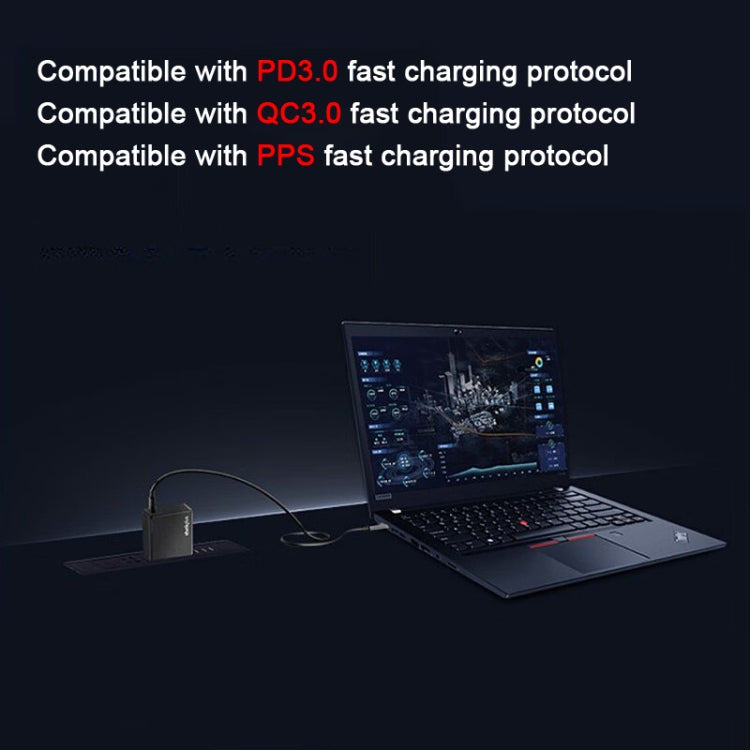 Lenovo Thinkplus 135W GaN Dual USB-C/Type-C Port Power Adapter Fast Charger