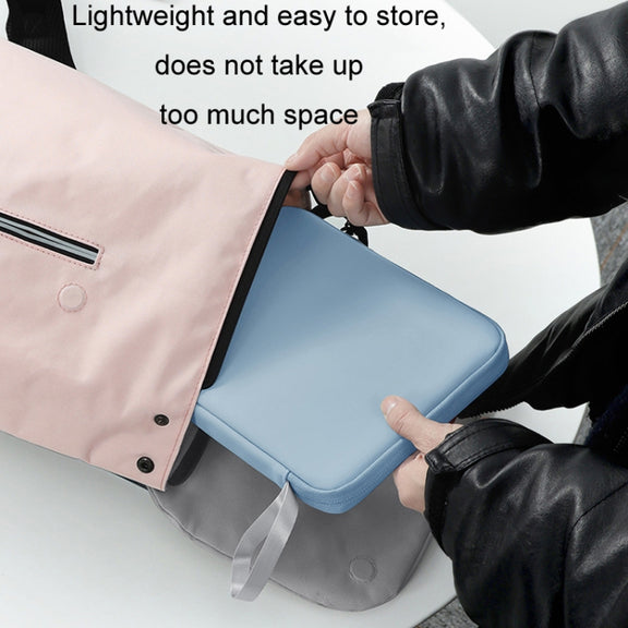 BUBM For IPad PU Leather Tablet PC Case With Carrying Strap, Size: 10.9 inches(Black)