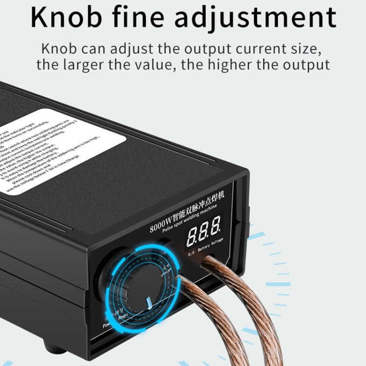 8000W High Power 18650 Battery Handheld Spot Welding Machine, Style: Automatic Version US Plug