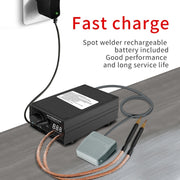 8000W High Power 18650 Battery Handheld Spot Welding Machine, Style: Automatic Version US Plug