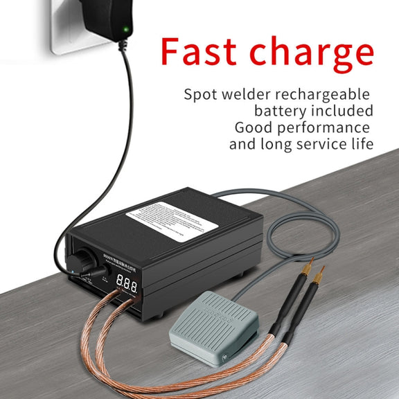 8000W High Power 18650 Battery Handheld Spot Welding Machine, Style: Automatic Version US Plug