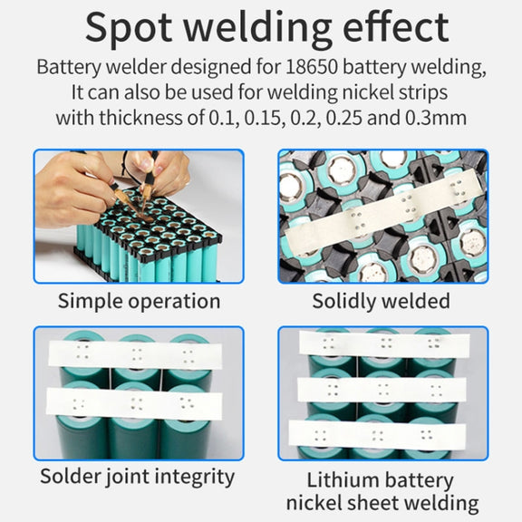 8000W High Power 18650 Battery Handheld Spot Welding Machine, Style: Automatic Version US Plug