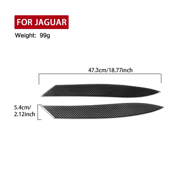For Jaguar F-TYPE 2013+ Universal Light Eyebrow Sticker For Left And Right Drive(Black)