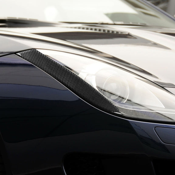 For Jaguar F-TYPE 2013+ Universal Light Eyebrow Sticker For Left And Right Drive(Red)