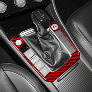 For Volkswagen Sagitar 2019-2023 B Model Left-Hand Drive Gear Panel Sticker(Black)