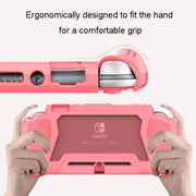 For Nintendo Switch Lite Full Cover Protective Shell TPU Console Case(Pink)
