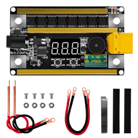 GX591 Full Functional Version 12V Handheld Portable 18650 Mobile Lithium Battery Point Welding Machine, Style: Without Shell