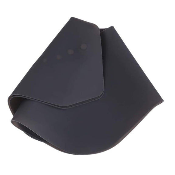 Hair Cutting Adjustable Shawl Capes Silicone Hairdressing Pad Neck Wrap Guard for Salon, Spec: Small Gray