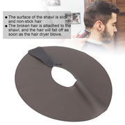 Hair Cutting Adjustable Shawl Capes Silicone Hairdressing Pad Neck Wrap Guard for Salon, Spec: Large Red