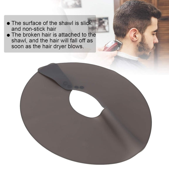 Hair Cutting Adjustable Shawl Capes Silicone Hairdressing Pad Neck Wrap Guard for Salon, Spec: Large Red