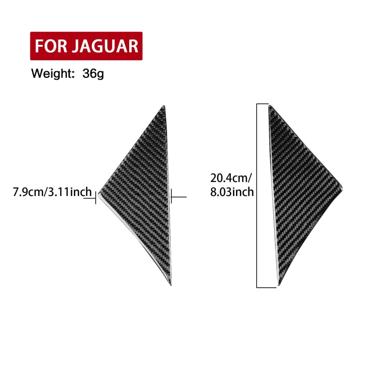 For Jaguar F-TYPE 2013+ Universal A-Pillar Sticker For Left And Right Drive(Black)