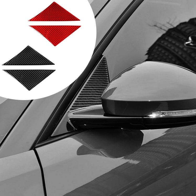 For Jaguar F-TYPE 2013+ Universal A-Pillar Sticker For Left And Right Drive(Black)