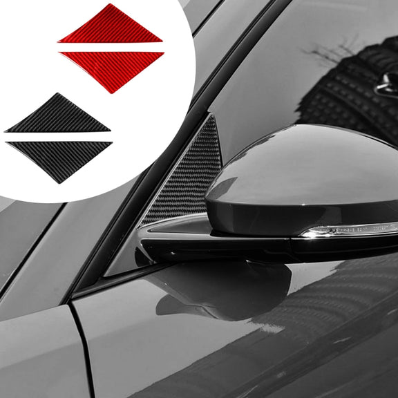 For Jaguar F-TYPE 2013+ Universal A-Pillar Sticker For Left And Right Drive(Black)