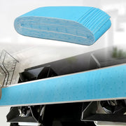 10pcs /Pack Disposable Oil Groove Suction Paper for Cooker Hoods, Spec: 7x90cm Regular