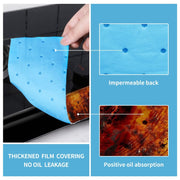 10pcs /Pack Disposable Oil Groove Suction Paper for Cooker Hoods, Spec: 7x90cm Regular