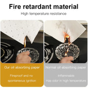 10pcs /Pack Disposable Oil Groove Suction Paper for Cooker Hoods, Spec:  7x90cm Thickened