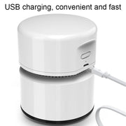 Desktop Mini Vacuum Cleaner USB Rechargeable Office Home Portable Paper Cleaner(Green)